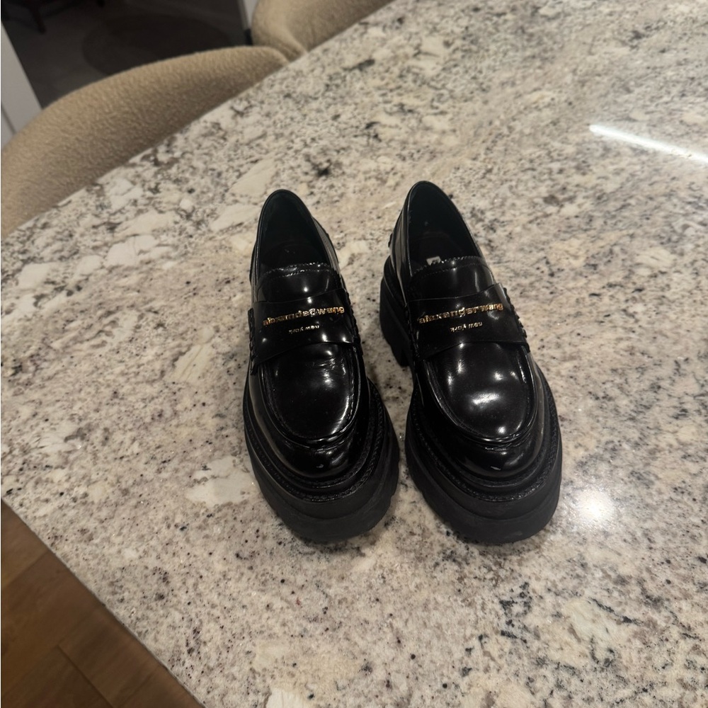 alexander wang carter platform loafer - Picture 3 of 8